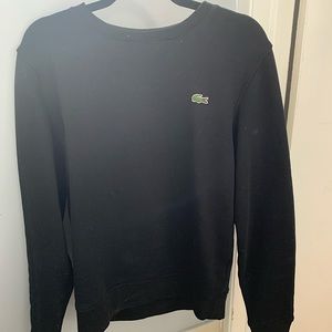 Black Lacoste Crewneck